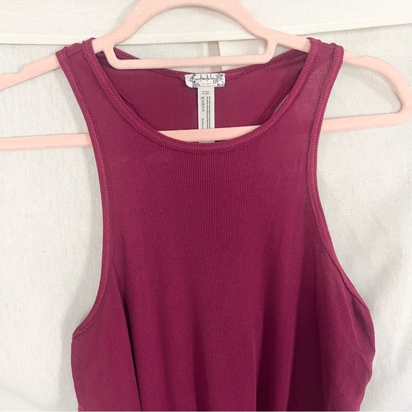 SOLD 🛑 Free People Ribbed Split Sides Tank - Picture 2 of 6